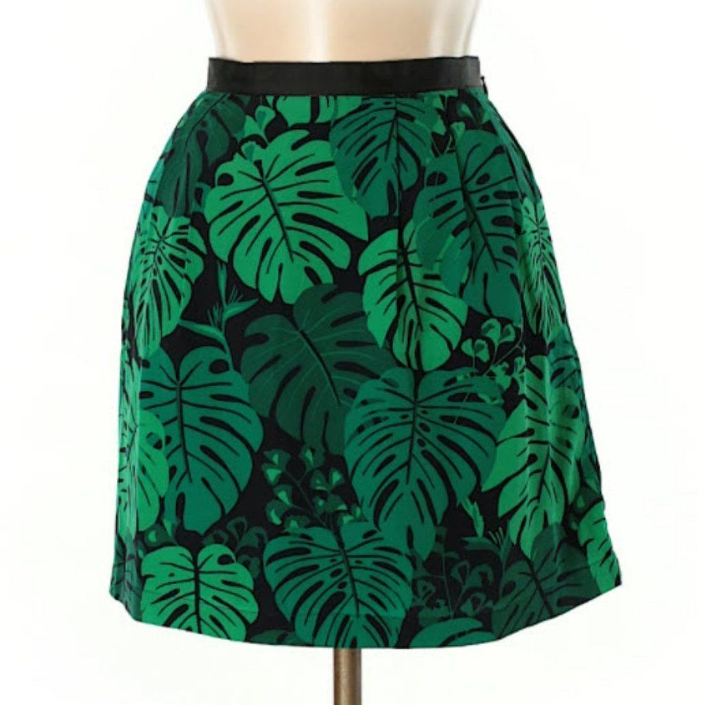 Banana Republic Tropical Palm Leaf Mini Skirt • Size 4